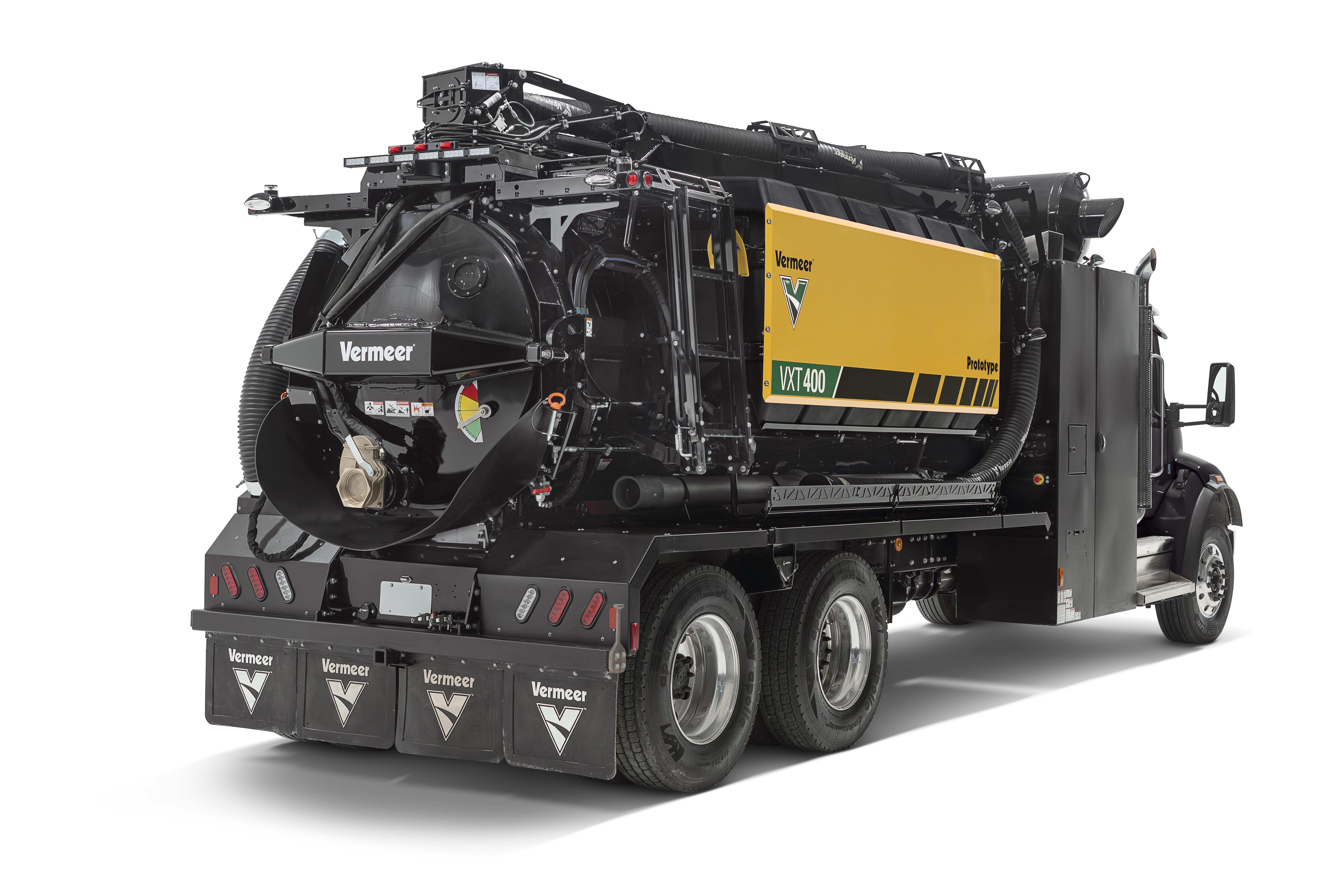 VXT400 vacuum truck rearview